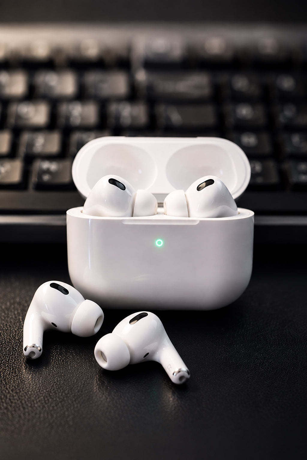 AirPods Pro 2nd Gen
White wireless earbuds with noise cancellation, compact design #tech #wireless