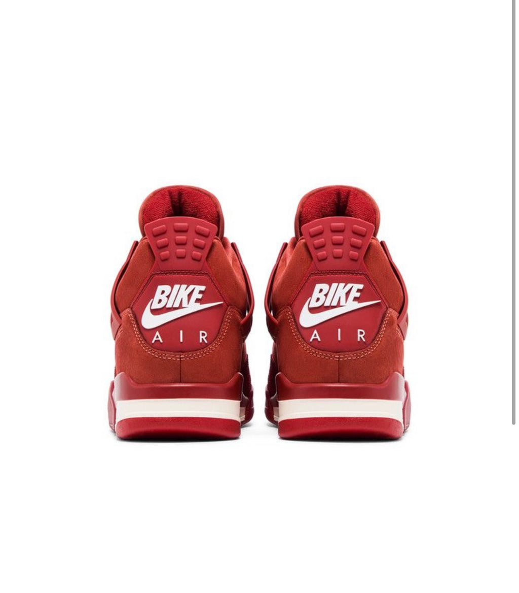 Jordan 4 red sneakers