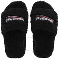 Balenciaga black fluffy slippers #luxury #designer