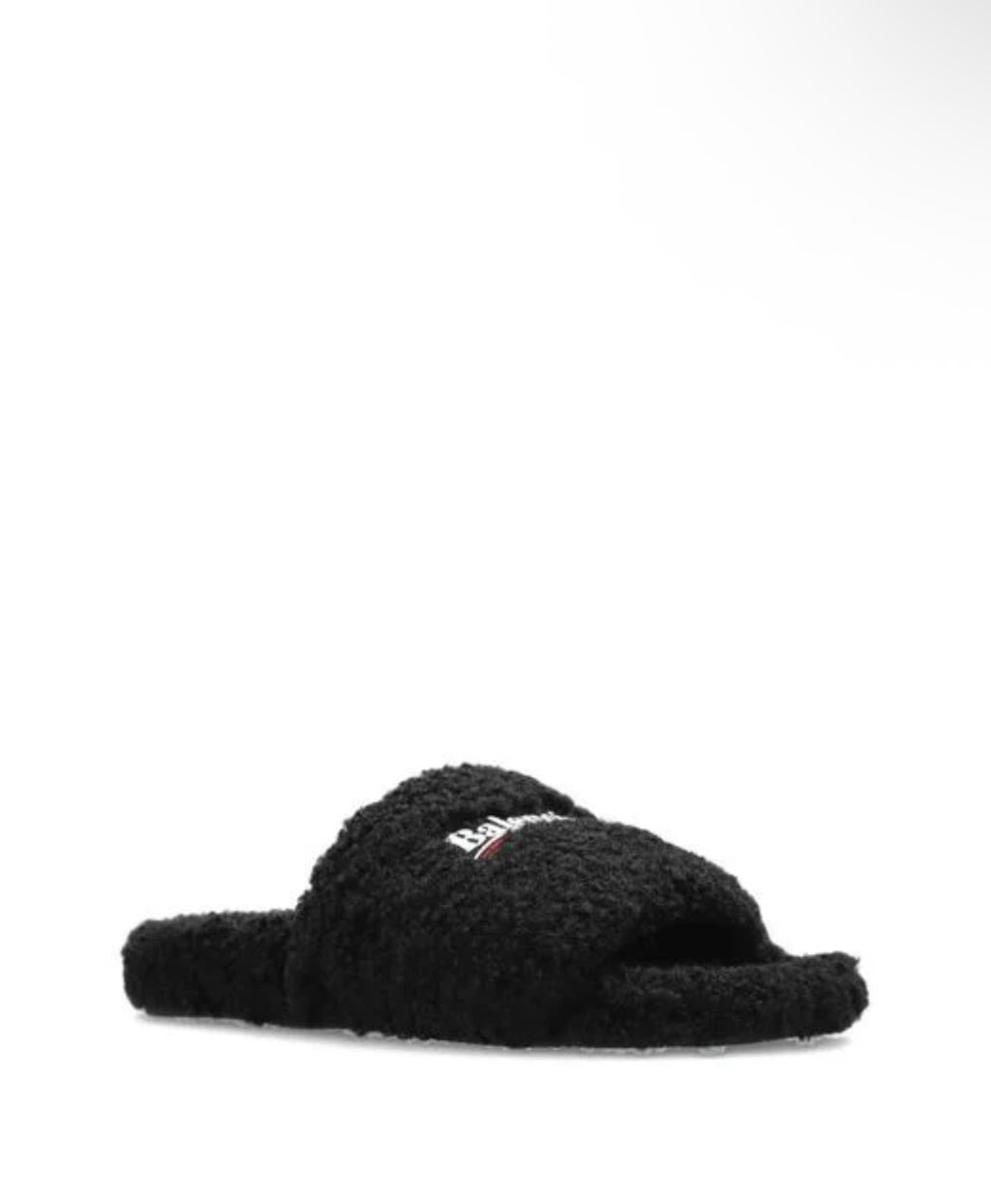 Balenciaga black fluffy slippers #luxury #designer